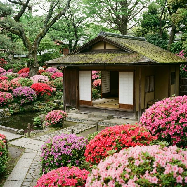 Traditional Japanese tea ceremony experience near Nezu Shrine azalea festival